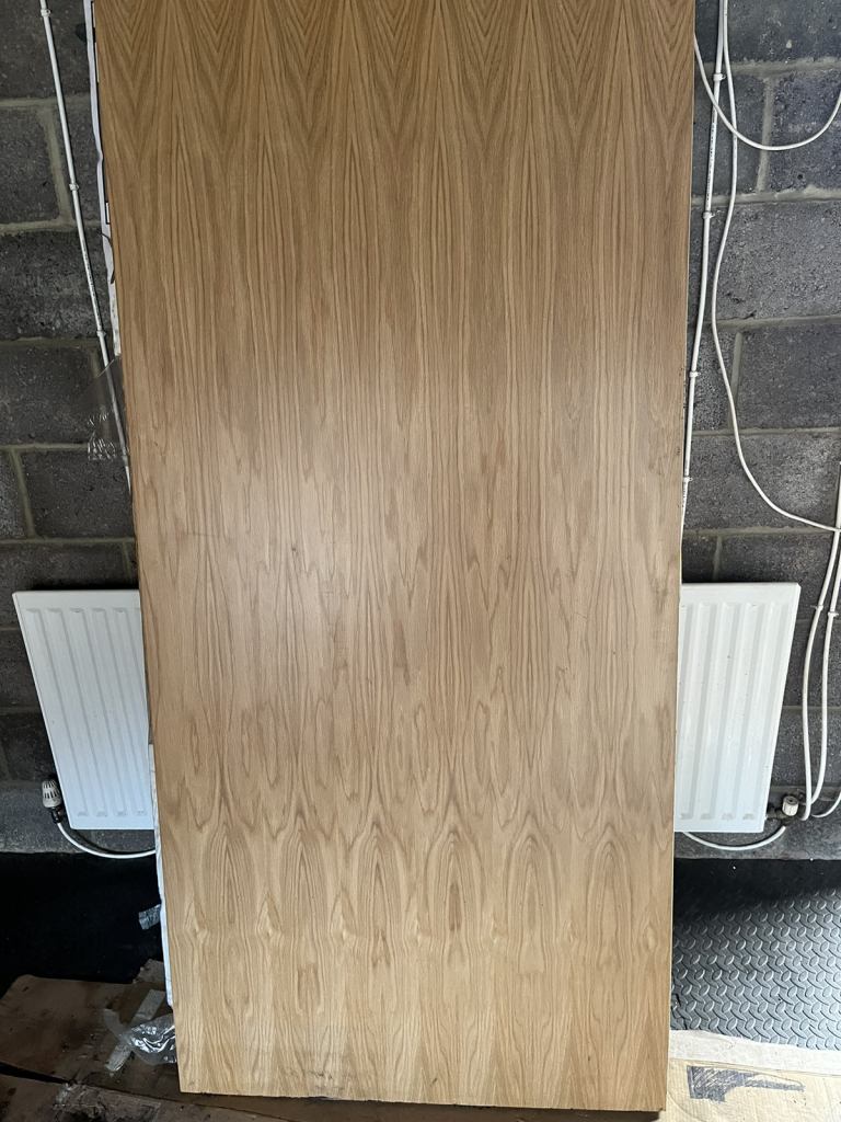 Oak flush fire door