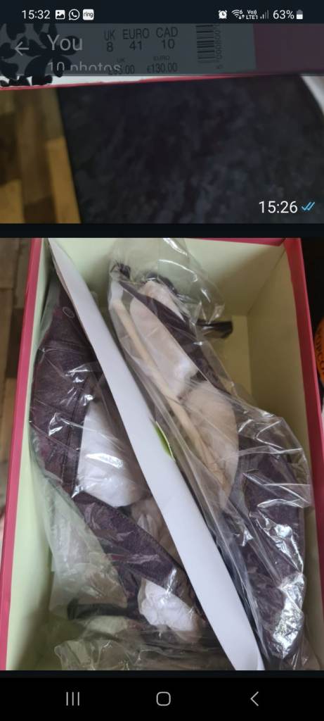 Jacques Vert wedding guest shoe's and matching bag.