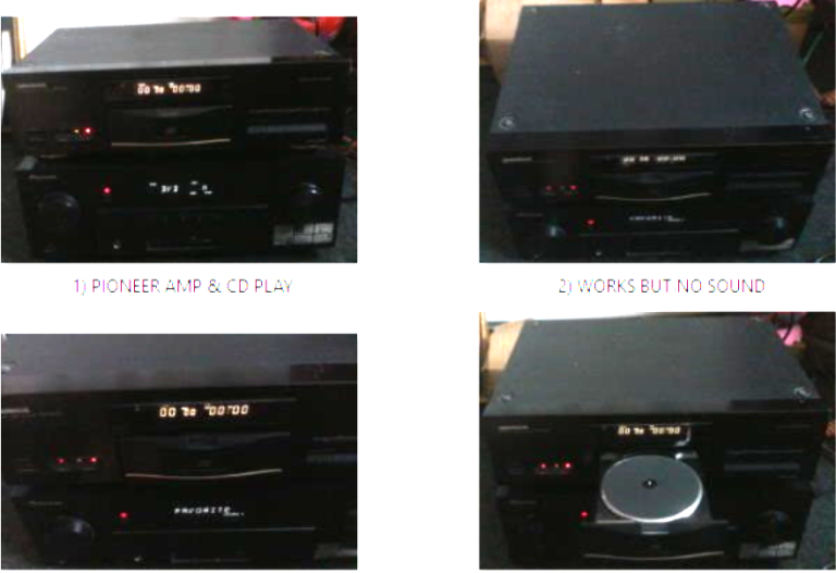 3 SEPARATE STEREO DECKS, SPARES OR REPAIR