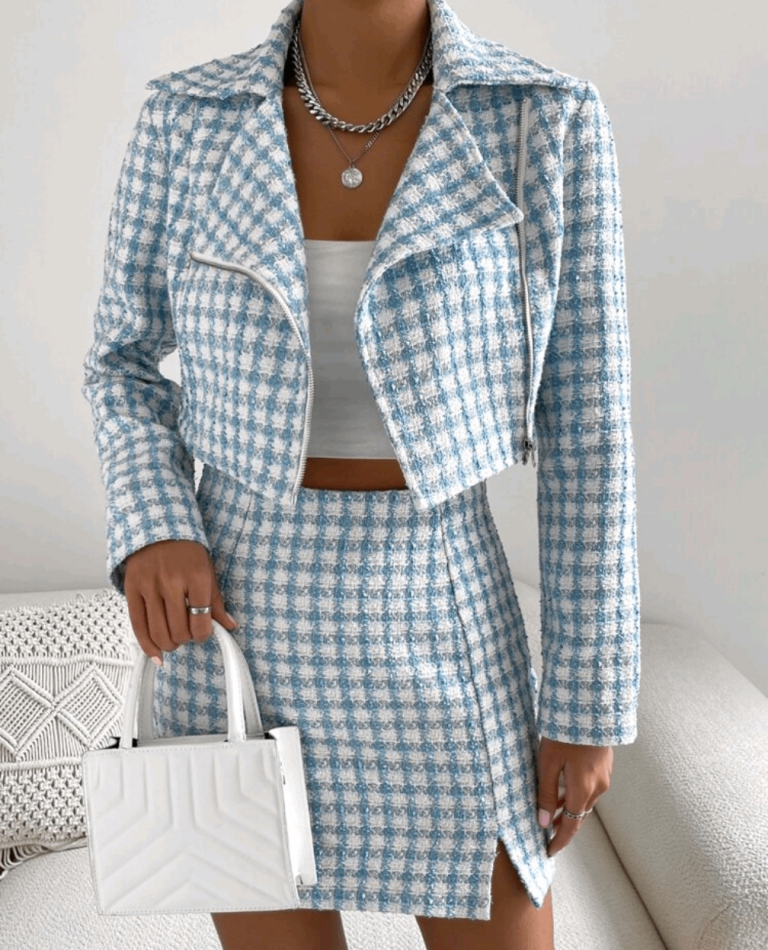 Tweed jacket and skirt suit - Brand new - size M 