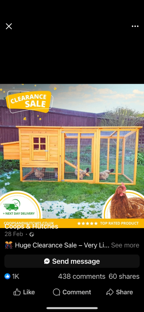 Brand new boxed chicken run