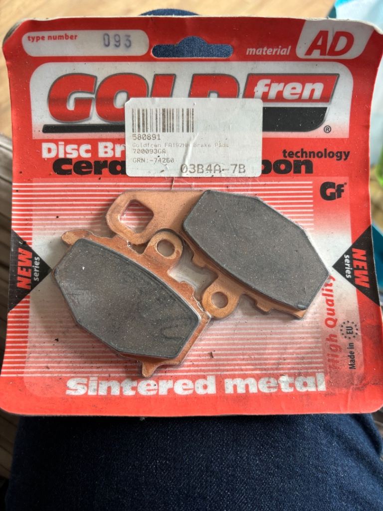 Gold fren - brake pads - hendler no: 700093GA
