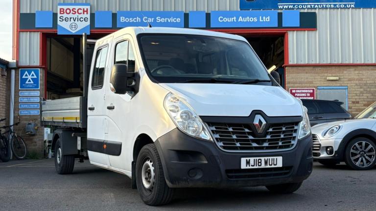 2018 Renault Master LL35 ENERGY dCi 145 Business Low Roof D/Cab Tipper CHASSIS CAB Diesel Manual
