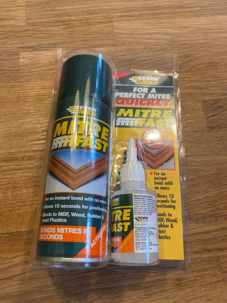 13 packs of mitre fast instant bonding kits