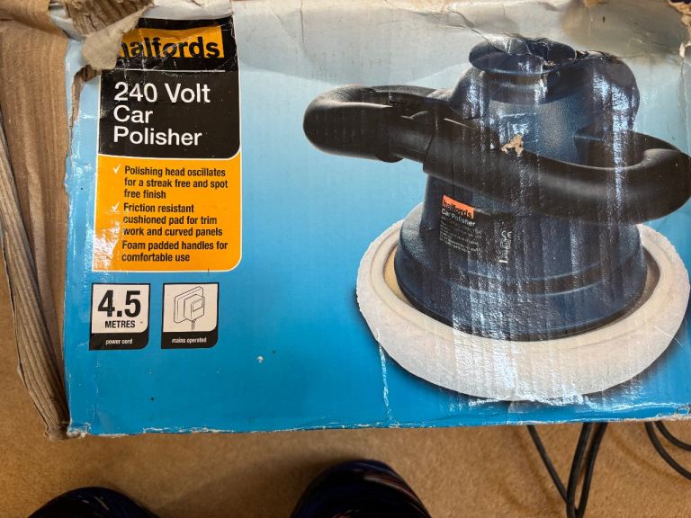 Halfords 240V Car Polisher – Excellent Condition – Minimal Use
