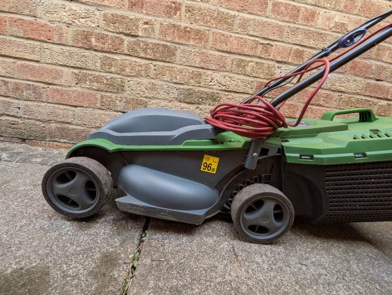 Electric Lawn Mower – Green and Grey, Good Condition