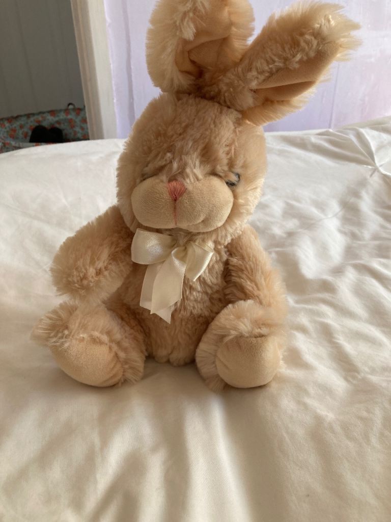 Cuddles Time Bunny Soft Toy – Beige, Good Condition