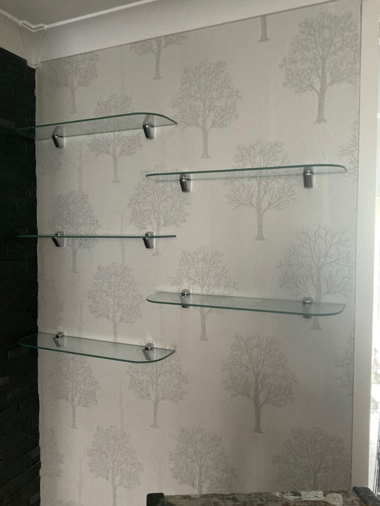 Glass shelves