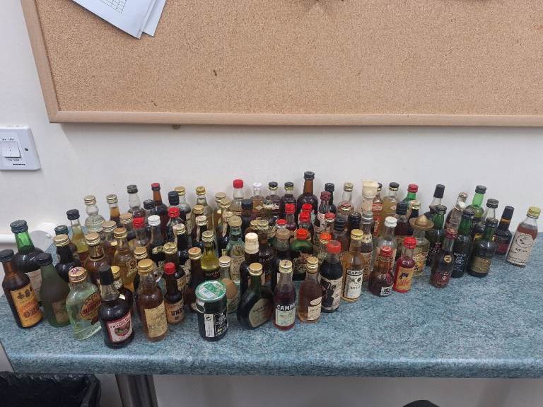 Miniture Alcohol bottles x 92 bottles