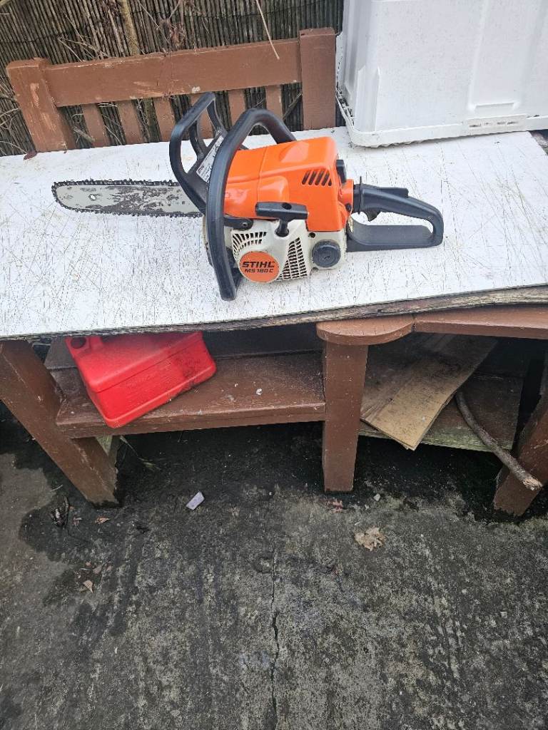 Stihl m180c chainsaw new chain also has easy start