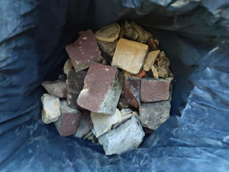 FREE RUBBLE bagged up ready to go