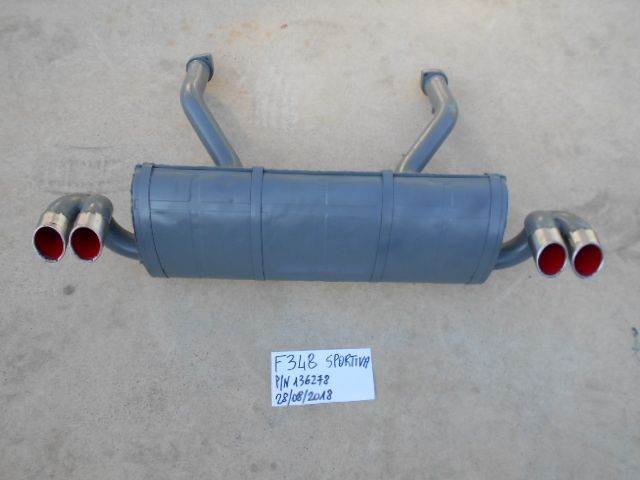 Rear exhaust silencer Ferrari 348 modified to Sport version
