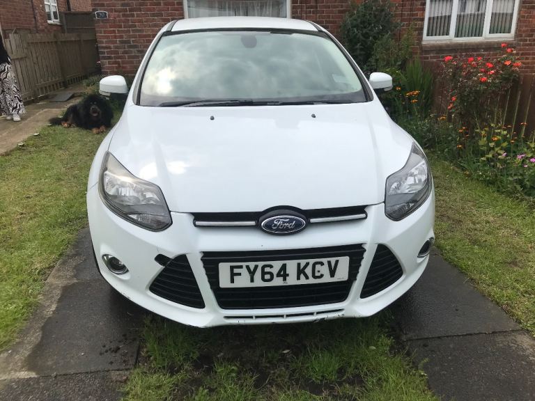 2014 White Ford Focus Ecoboost for sale, spares or repair.