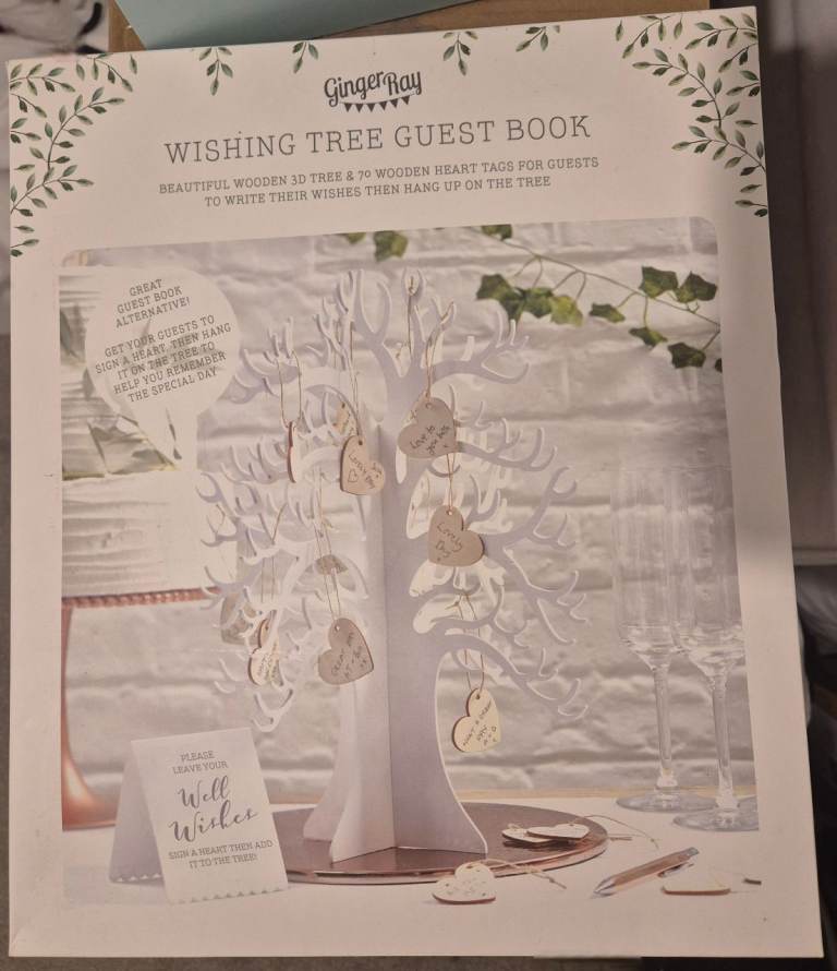Wooden Wishing Tree Wedding Guest Book