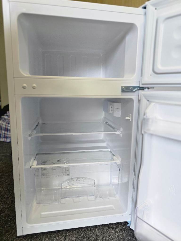 White Fridge Freezer – Good Condition, Small Size