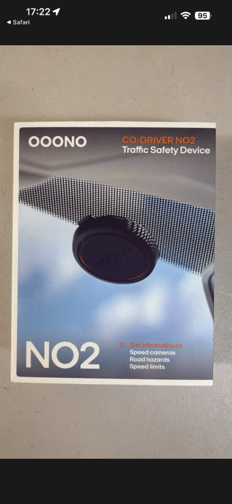 Ooono no2 driver safety warning device cameras 