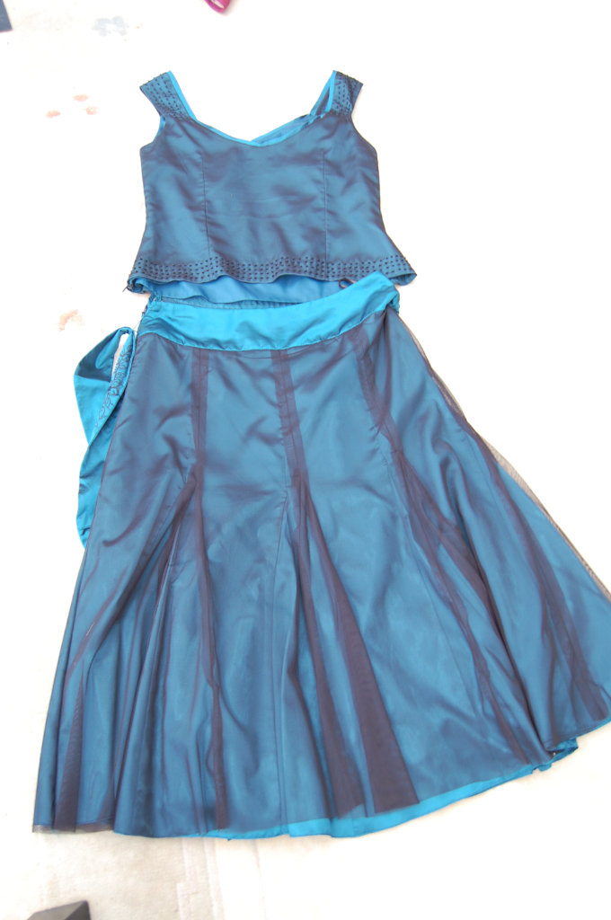 Jade Ball gown skirt and top Size 12 Klass petite