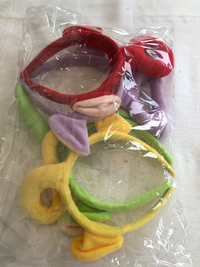 New unused Teletubbies hair bands