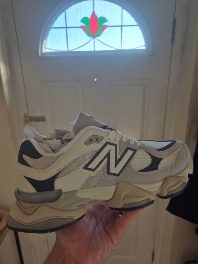 New Balance 9060 Trainers - White/Grey, As Good As New