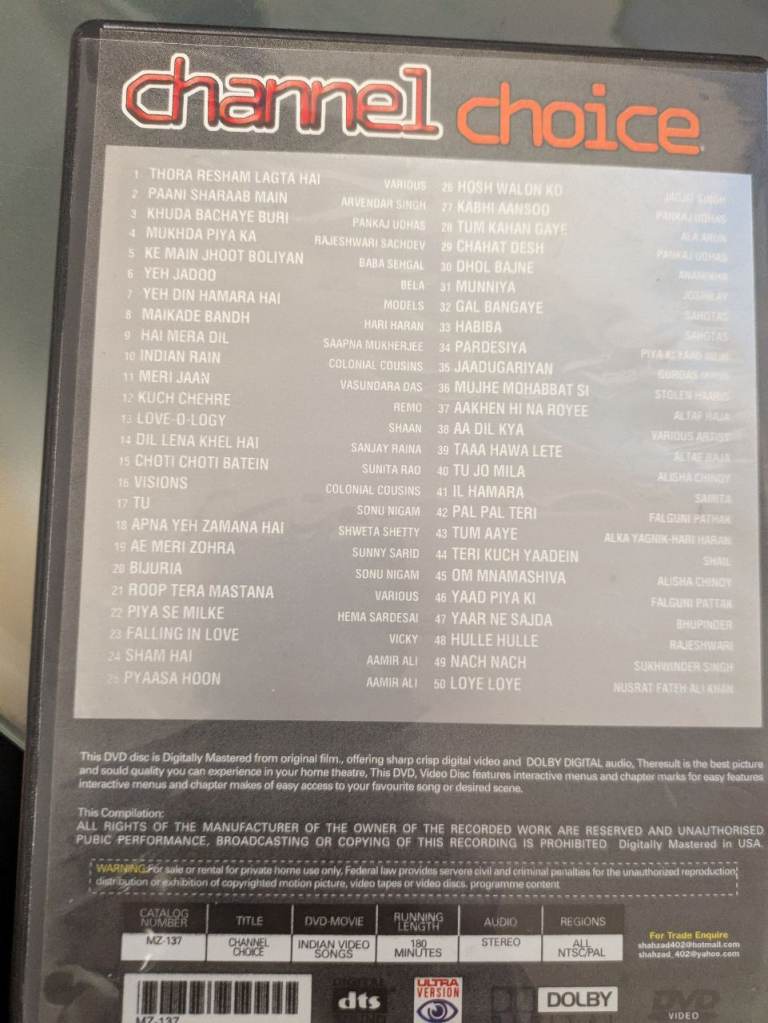  B4U Channel Choice A Presentation Collection from Best Channels 50 Songs DVD