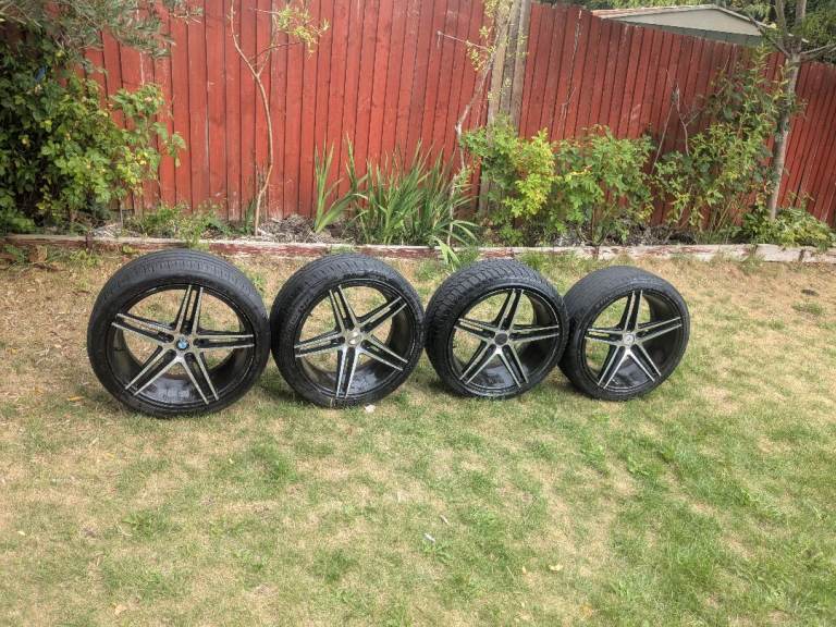 5x120 BMW 18 inch Diamond cut alloys wheels 