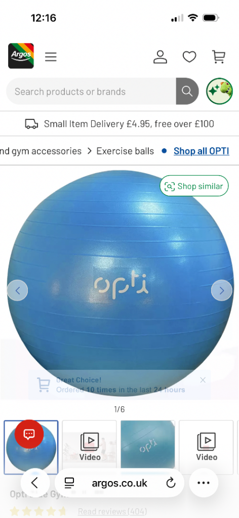 Yoga ball but I used it as a birthing ball