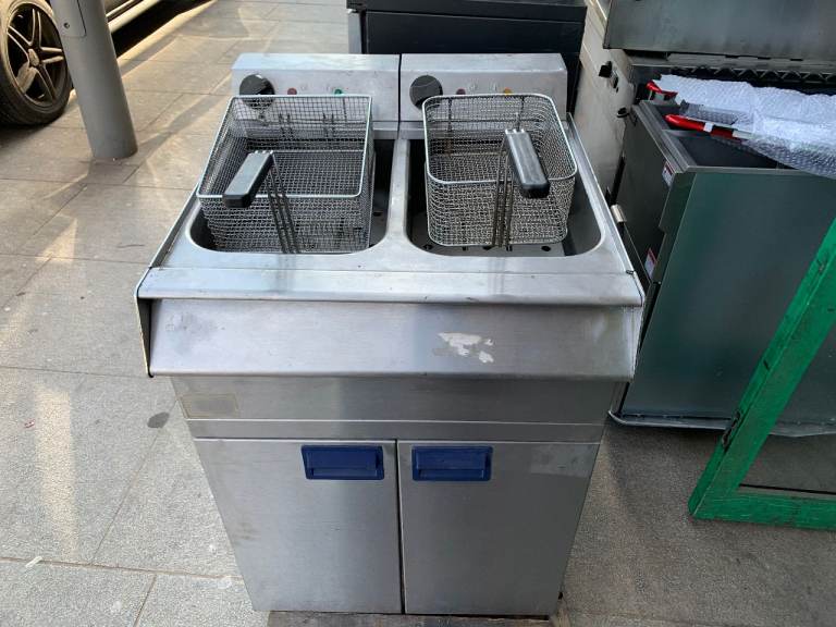 FALCON ELECTRIC Commercial Double Deep Fat Fryer – Stainless Steel, CATERING CAFE RESTAURANT 