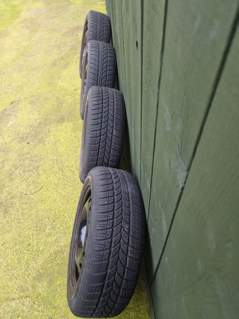 4 x Steel rims with R16 winter tyres
