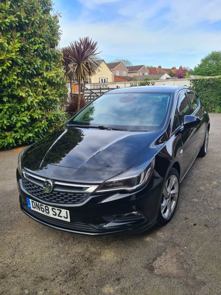  Vauxhall Astra Black 1.6i Turbo SRi Nav Euro 6 (s/s) 5dr, 66140 miles, cruise control,  lane assist