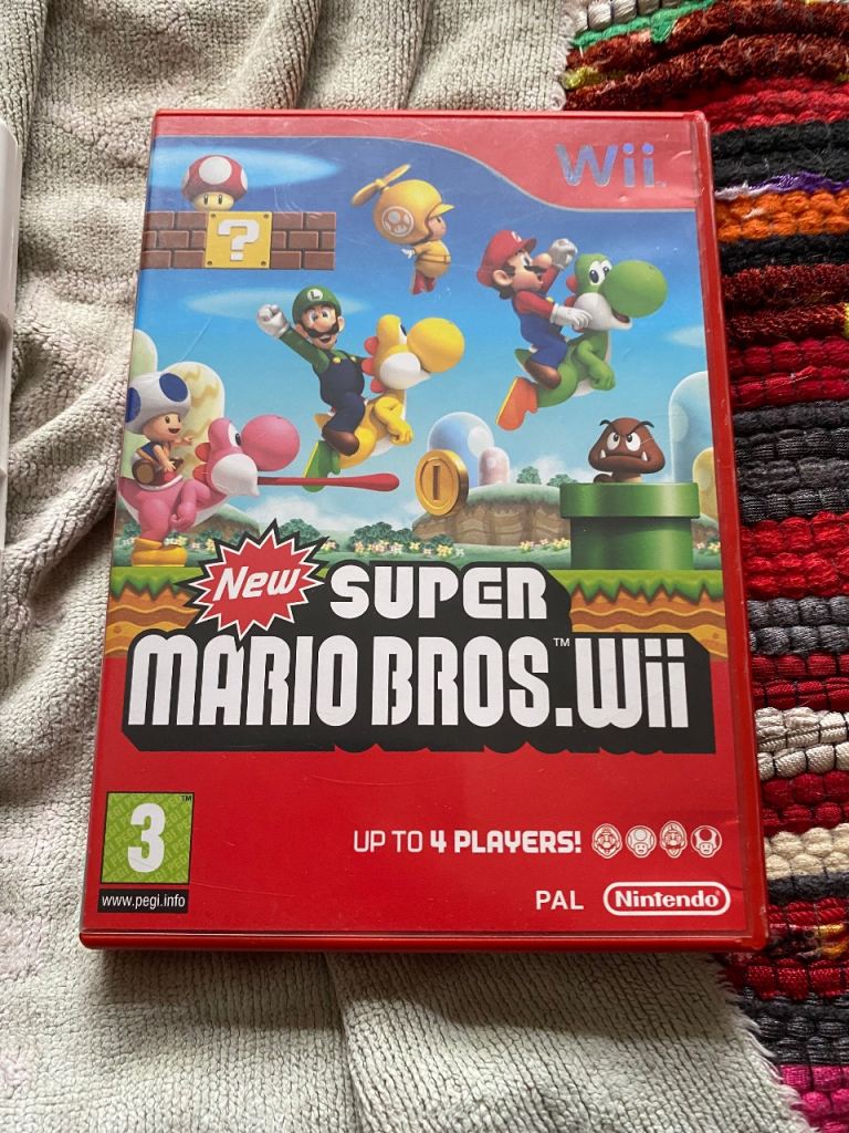 New Super Mario Bros . Wii - Nintendo Wii , Complete , VGC 