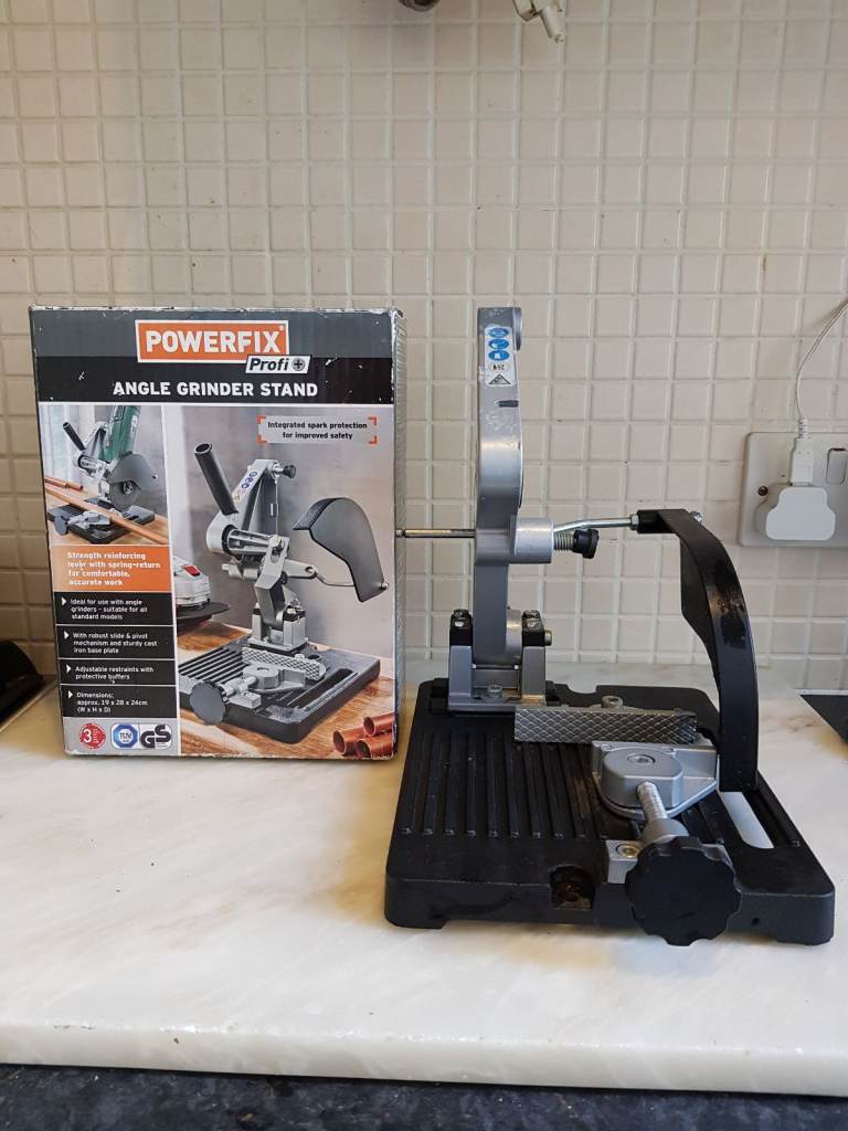 POWERFIX Angle Grinder Stand Size (cm): H28 x W19 x D24 New