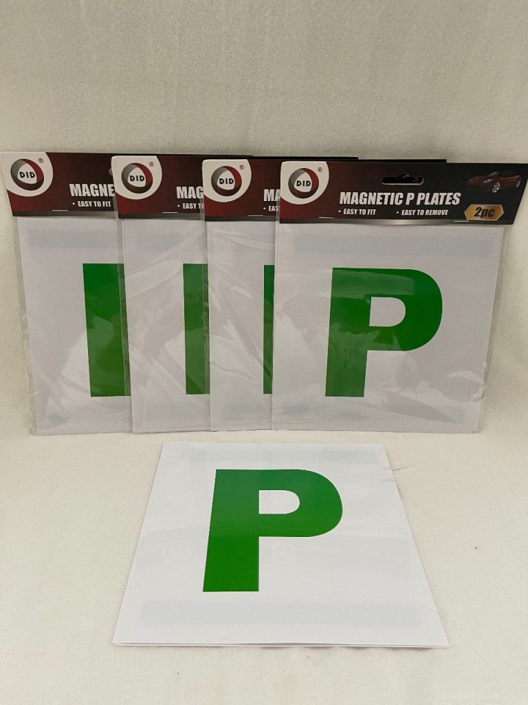 Car P Plates magnetic x2 in a set 
