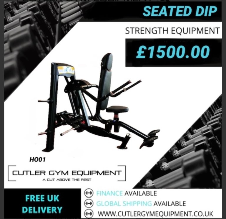 Culter plate loaded tricep press