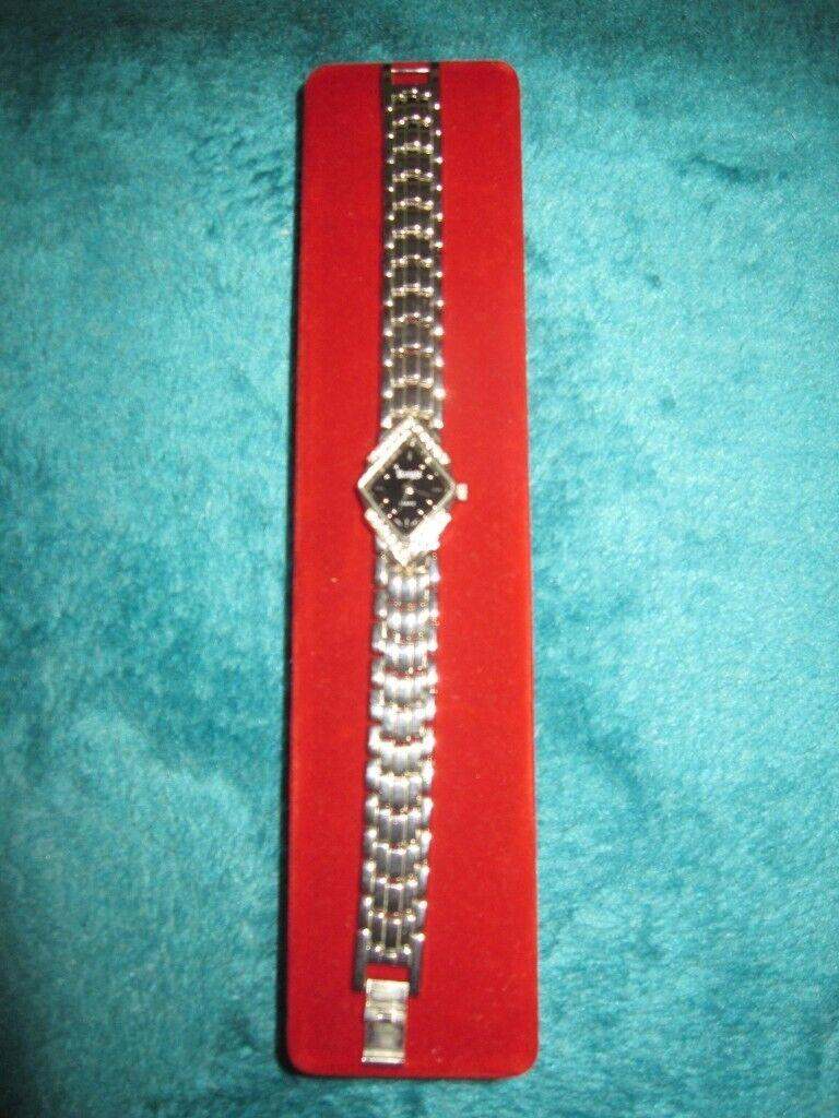 Silver Ladies Diamond Shape Watch Needs New Battery