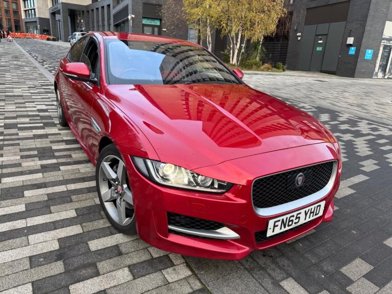 2015 JAGUAR XE R - SPORT 2.0 DIESEL AUTOMATIC 4dr SALOON RED + £35 ROAD TAX