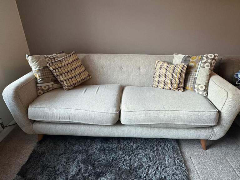 Double Retro fabric sofa