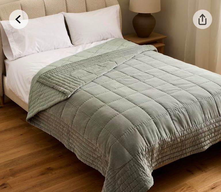 M&S Fabulous Velvet Quilt XL New 