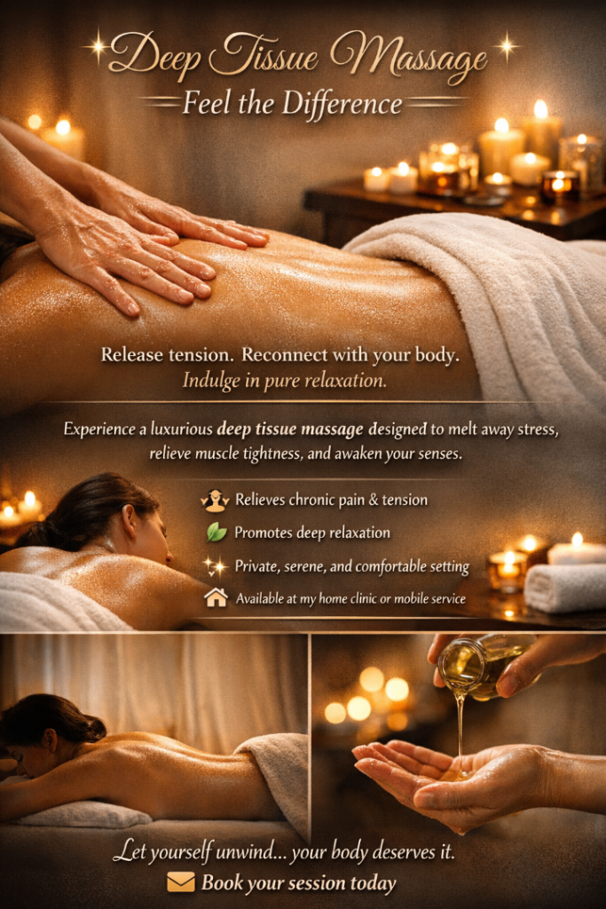 ✨ Deep Tissue Massage – Feel the Difference ✨