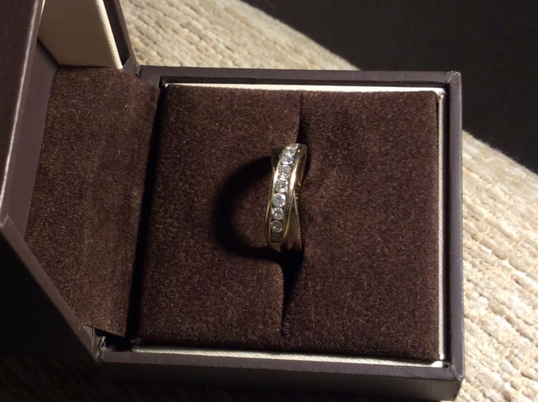 Diamond Crossover Ring