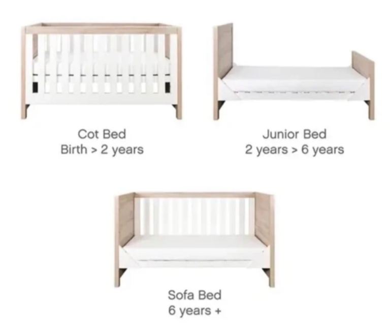 Convertible Cot and junior bed