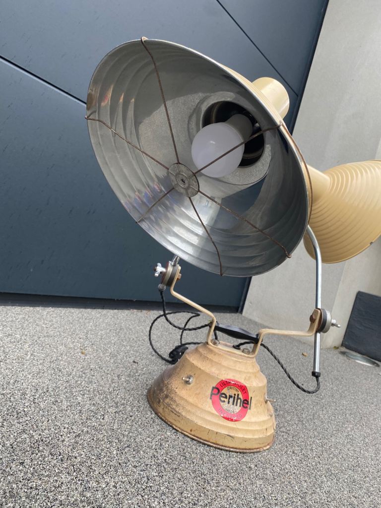 Table Light - Rare Vintage Repurposed ‘Perihel’ Heat And Ultra Violet Lamp