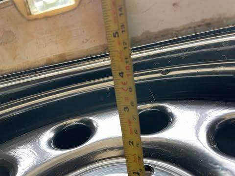 set of black steel wheels 16" 114.3 x 5 jeep cherokee