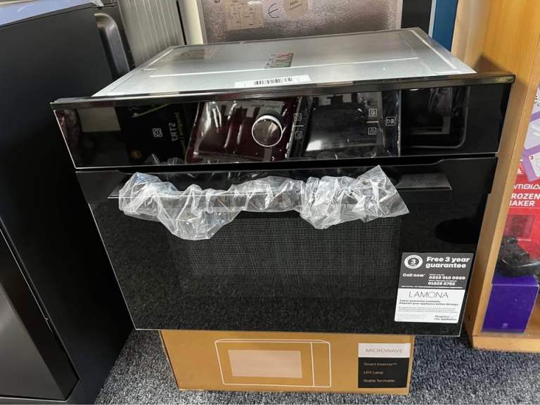 Lamona LAM7005 Built In 45cm Black Compact Oven With Microwave