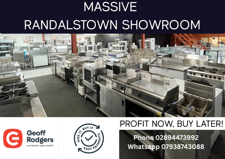 VISIT OUR RANDALSTOWN SHOWROOM - Huge Selection New and Used Catering Equipment available now
