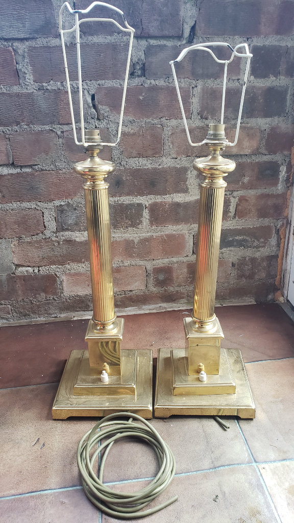 Two Brass Lamps