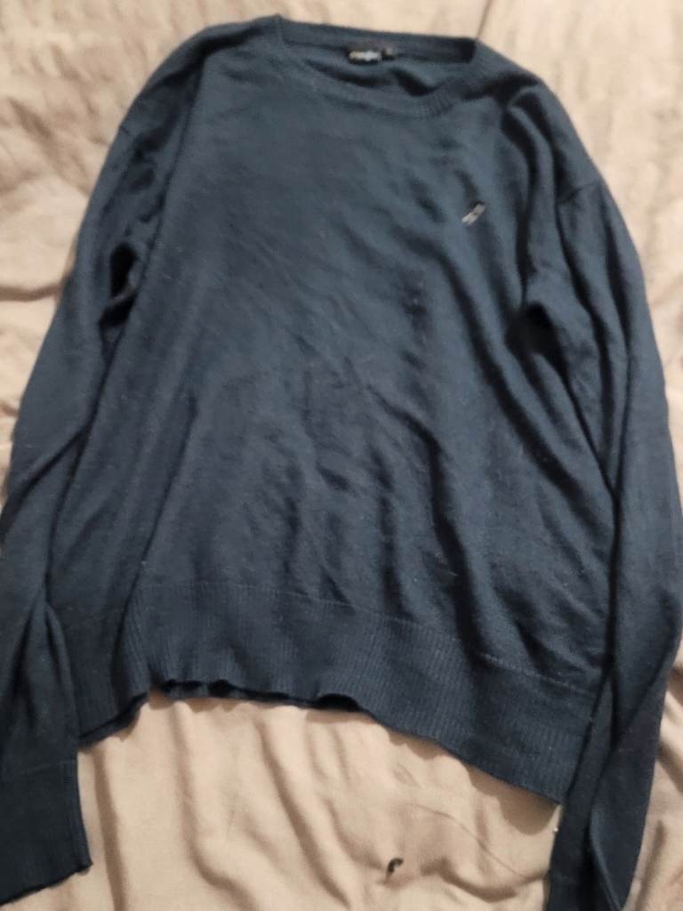 Propeller Men’s Blue Crew Neck Knit Sweater - Size L - Preloved Deal