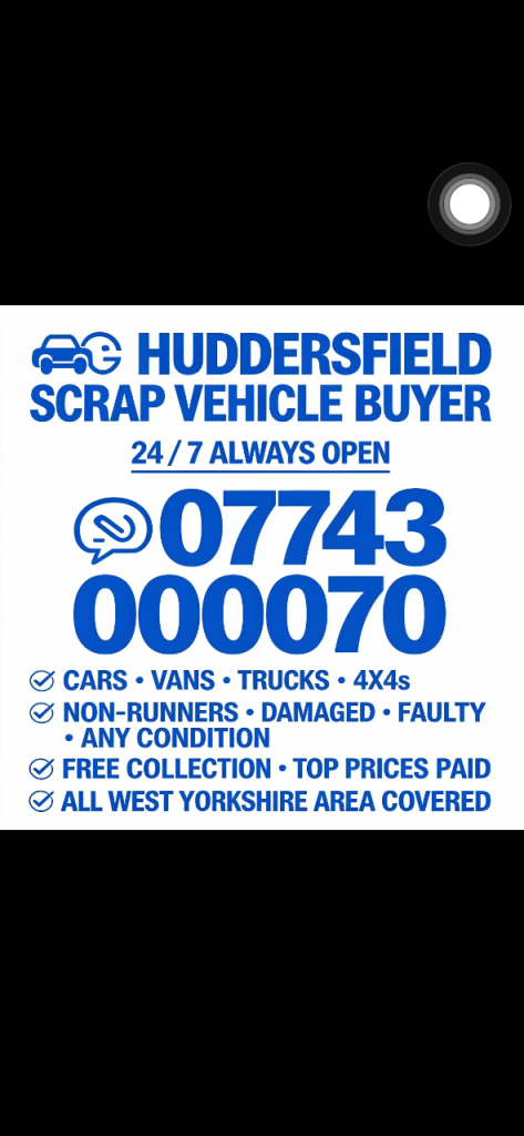 Huddersfield scrap vehicle buyer