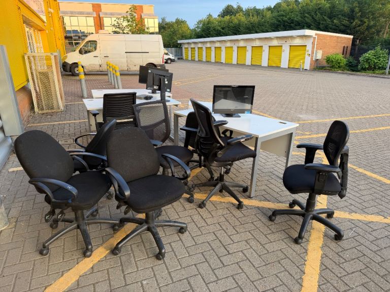 Office Desks and Chairs Set – Fair Condition