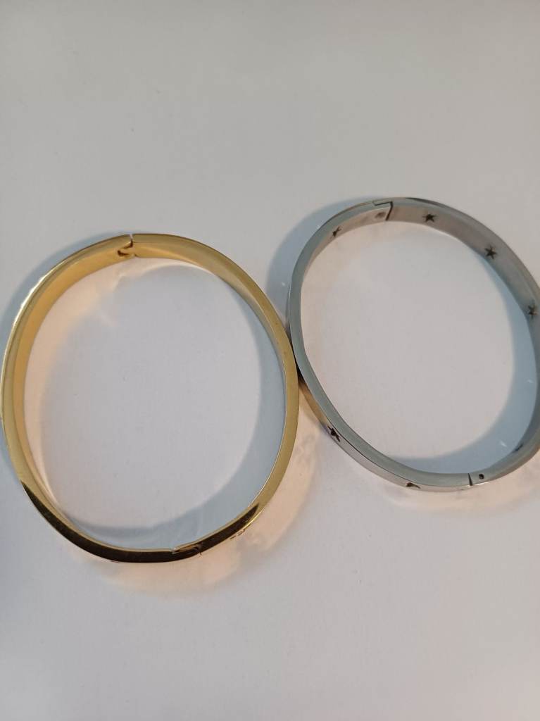 Collection of metal bangles 