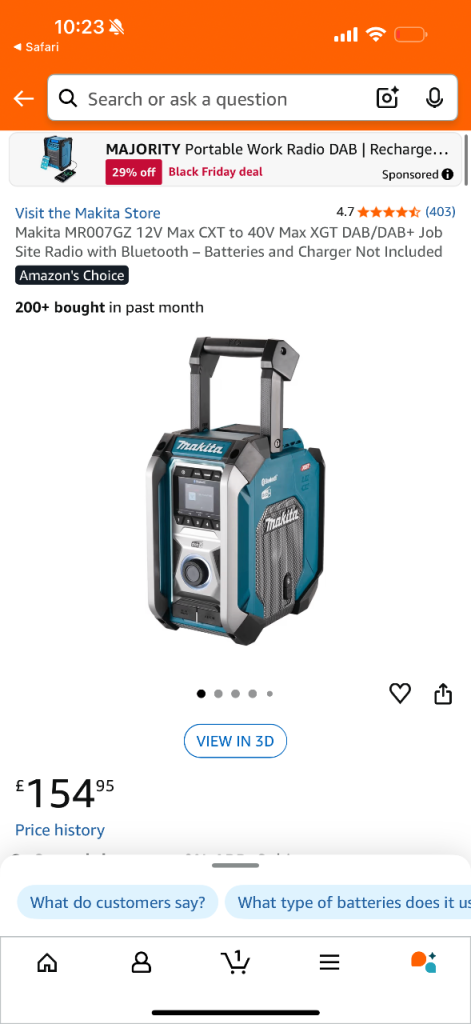 Makita MR007GZ radio